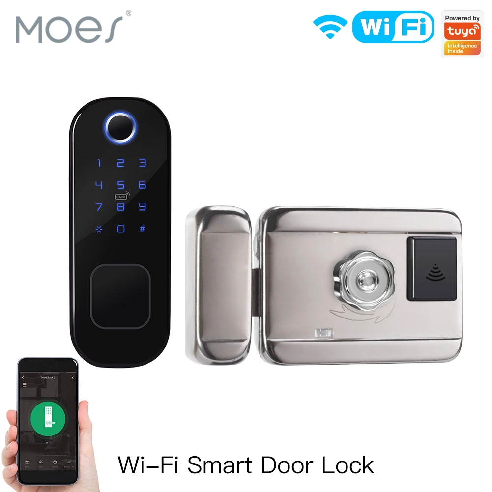 Home Security Key - MOES-cerradura inteligente con huella dactilar para