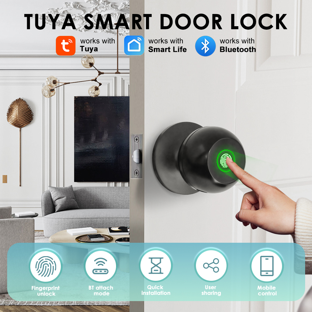 Home Security For Apartments - Cerradura electrónica Tuya, cerradura de puerta