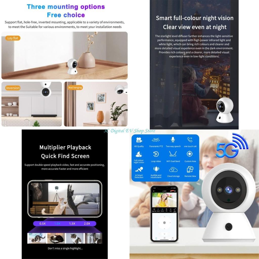 Home Security Images - E74D 1080P WiFi Cámara seguridad interior