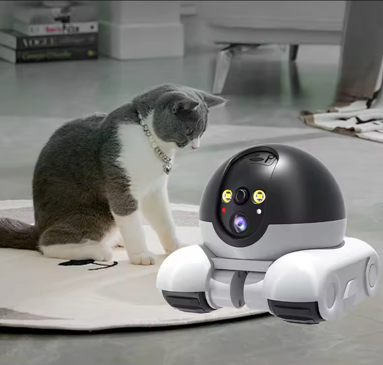 Home Security Kamera - Cámara robot inalámbrica doble lente 1080P