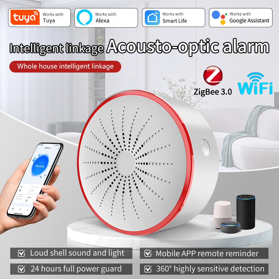 Home Security Ultimate - Sirena de Alarma Inteligente Tuya WiFi