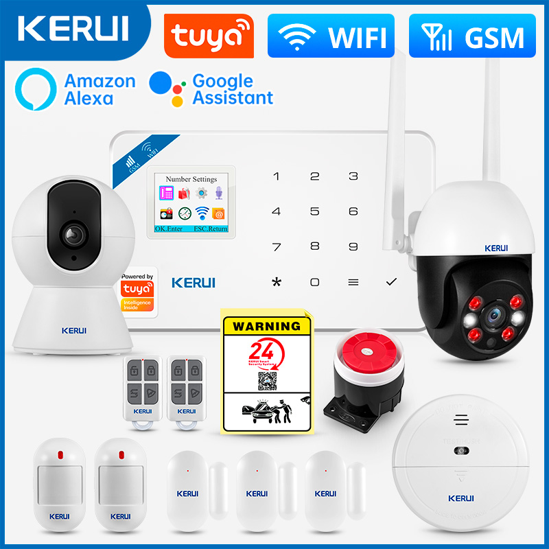 Home Security Kamera - KERUI-sistema de alarma W181, seguridad para