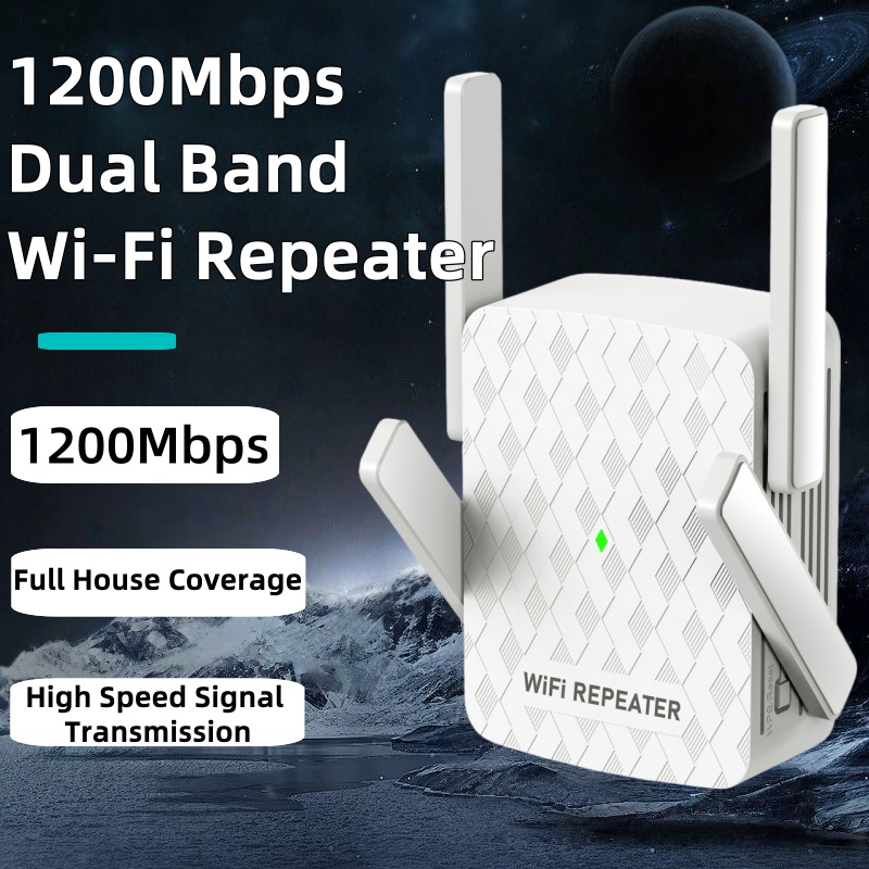 Home Security Wireless - Extensor Wifi inalámbrico de 1200Mbps repetidor/enrutador
