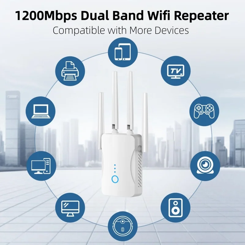 Home Security Wireless - Repetidor WiFi de Doble Banda de