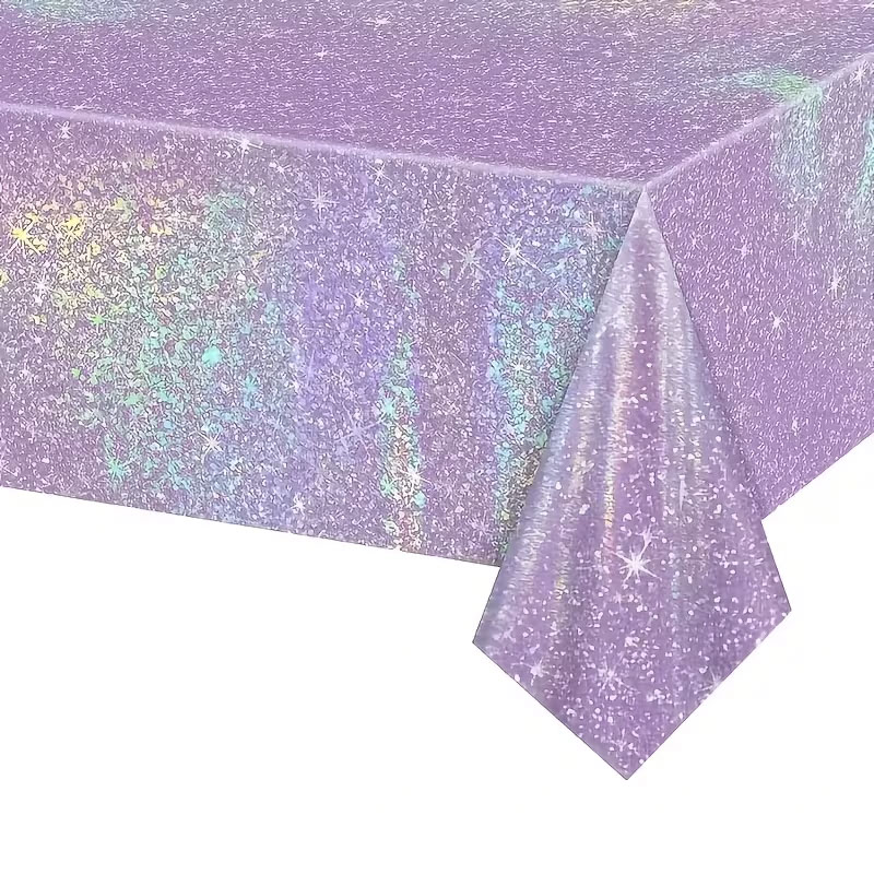 Home Security Laser - Mantel desechable iridiscente morado, decoración de