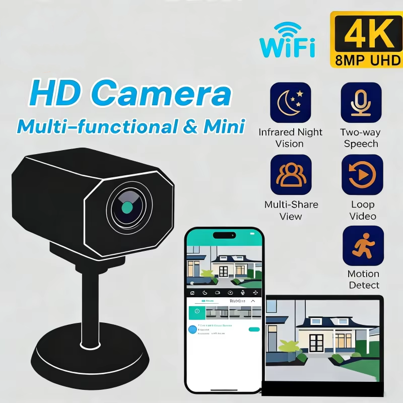 Home Security Lidar - Cámara de seguridad WiFi 4K HD