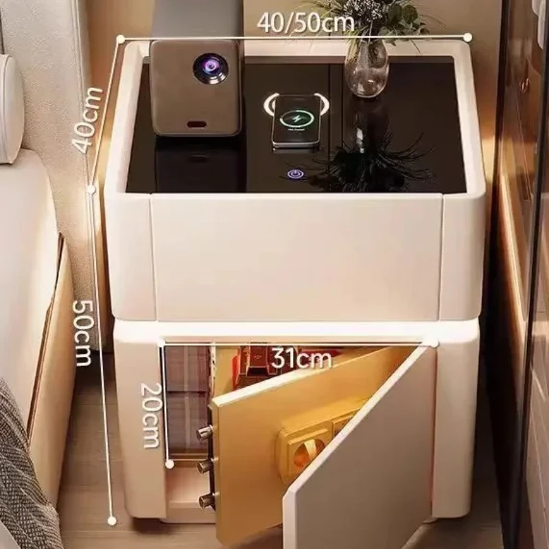 Home Security Of America - Mesita de Noche Inteligente con Carga
