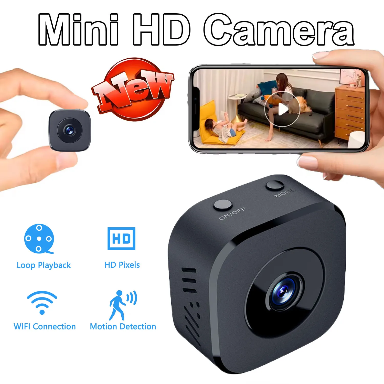 Home Security Lidar - Cámara de seguridad Mini a todo