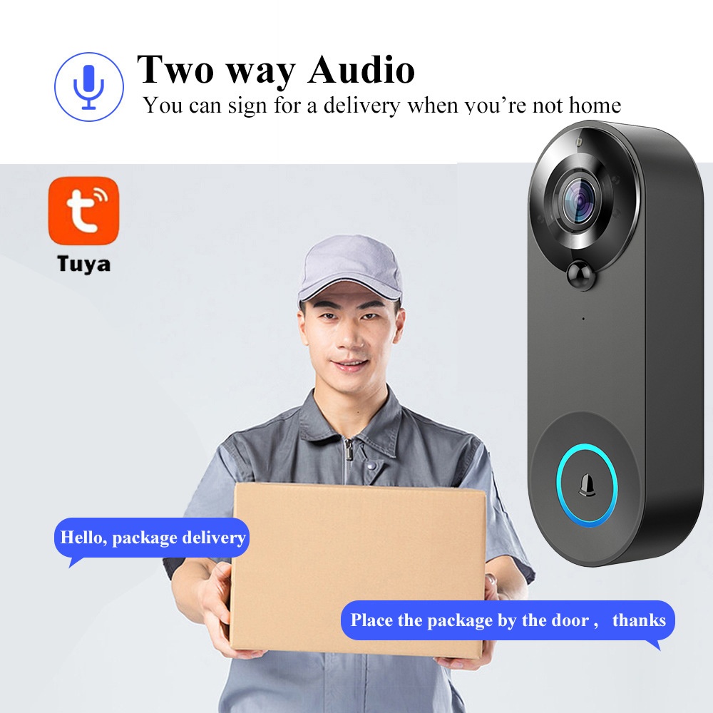 Tuya 1080P timbre inalámbrico  - Home Security Lidar reseña y precio