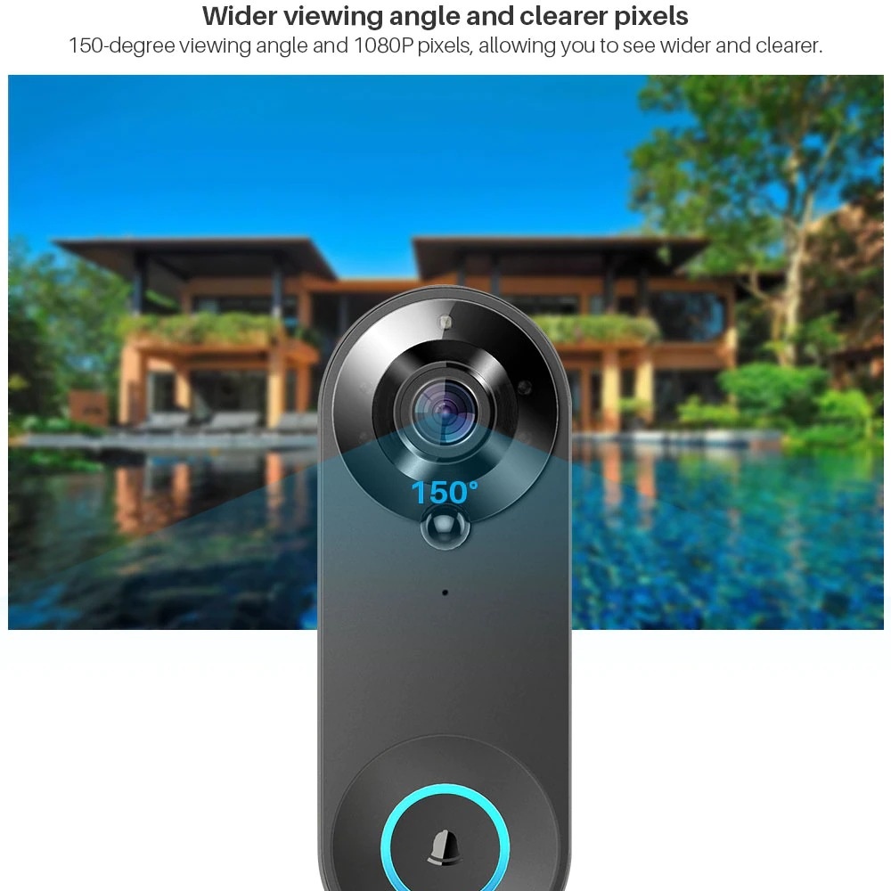Tuya 1080P timbre inalámbrico  - Home Security Lidar reseña y precio