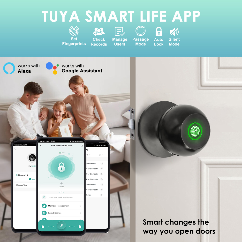 Cerradura electrónica Tuya, ce - Home Security For Apartments reseña y precio