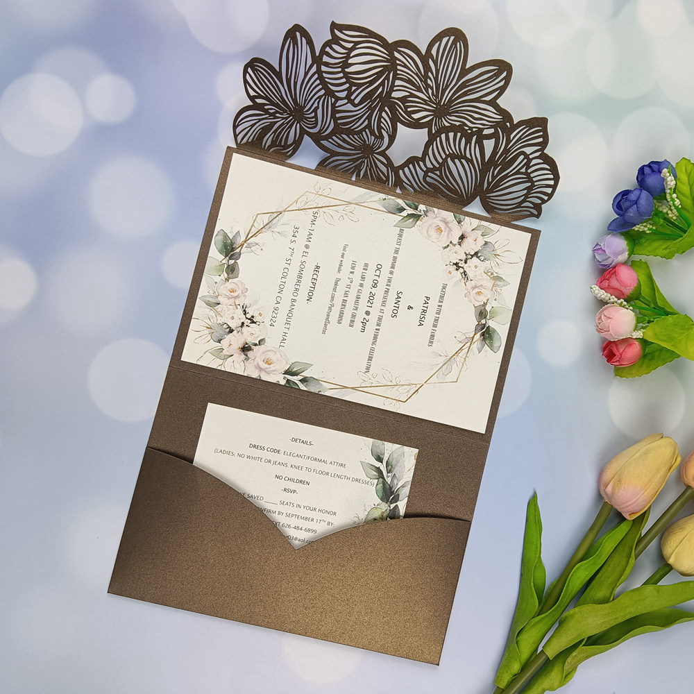 1 invitación de boda plegable  - Home Security Laser reseña y precio