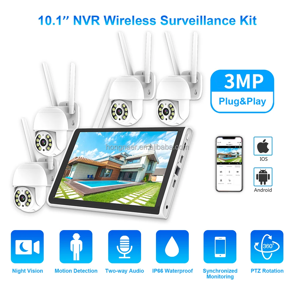 Kit de CCTV Hongnaer 2026, 3MP - Home Security Video Cameras reseña y precio