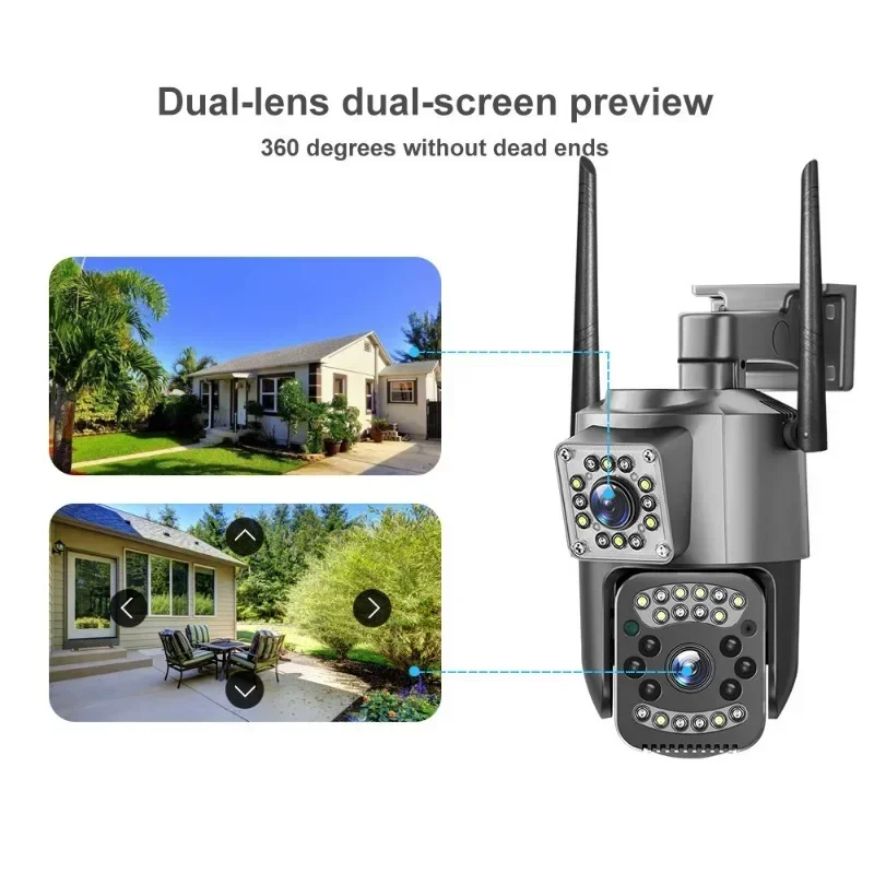 Cámara IP WIFI de 8MP, 4K, PTZ - Home Security Kamera reseña y precio