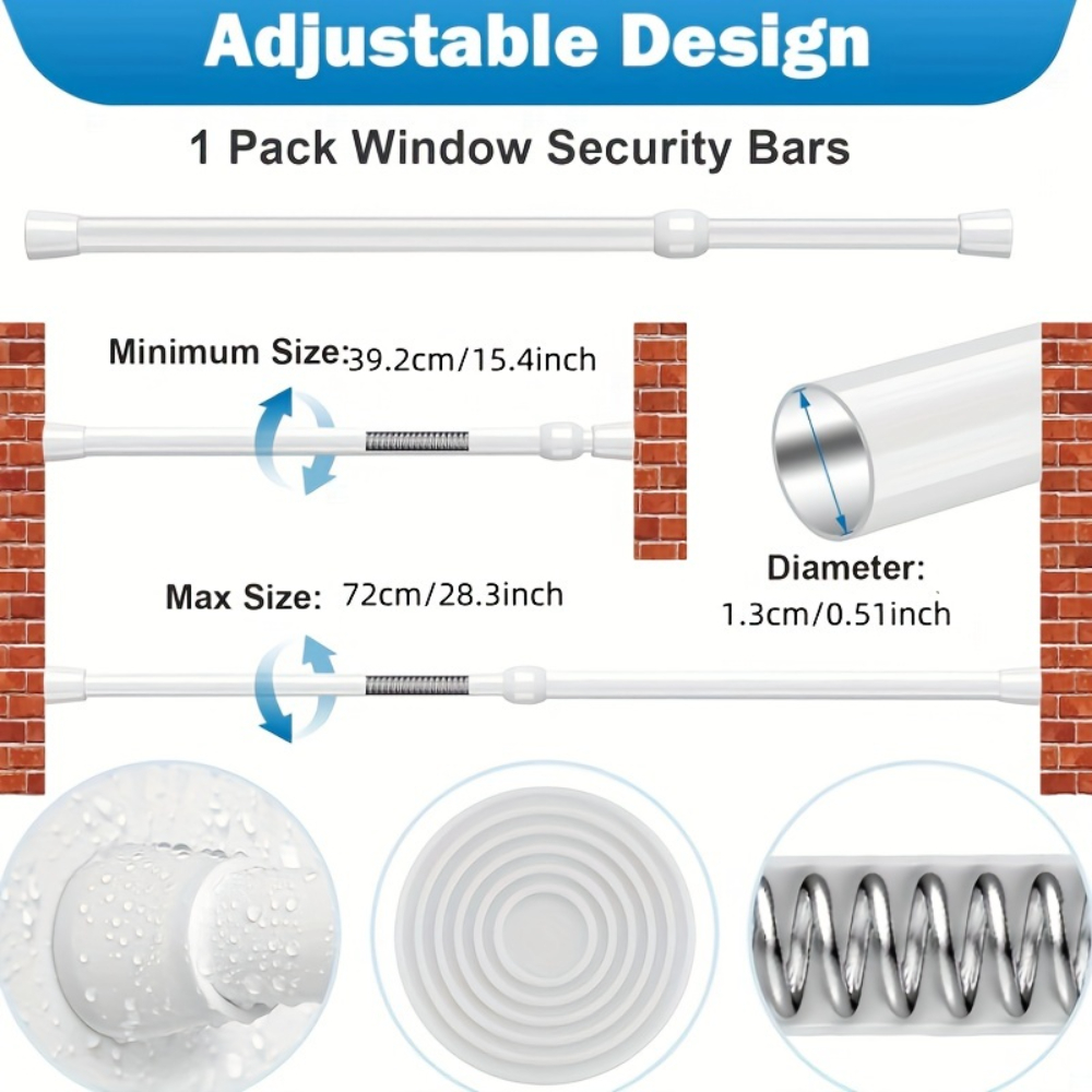 Barra de Seguridad Ajustable d - Home Security Bars reseña y precio