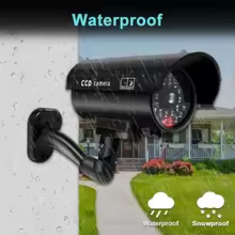 Cámara de Seguridad Falsa con  - Home Security Video Cameras reseña y precio