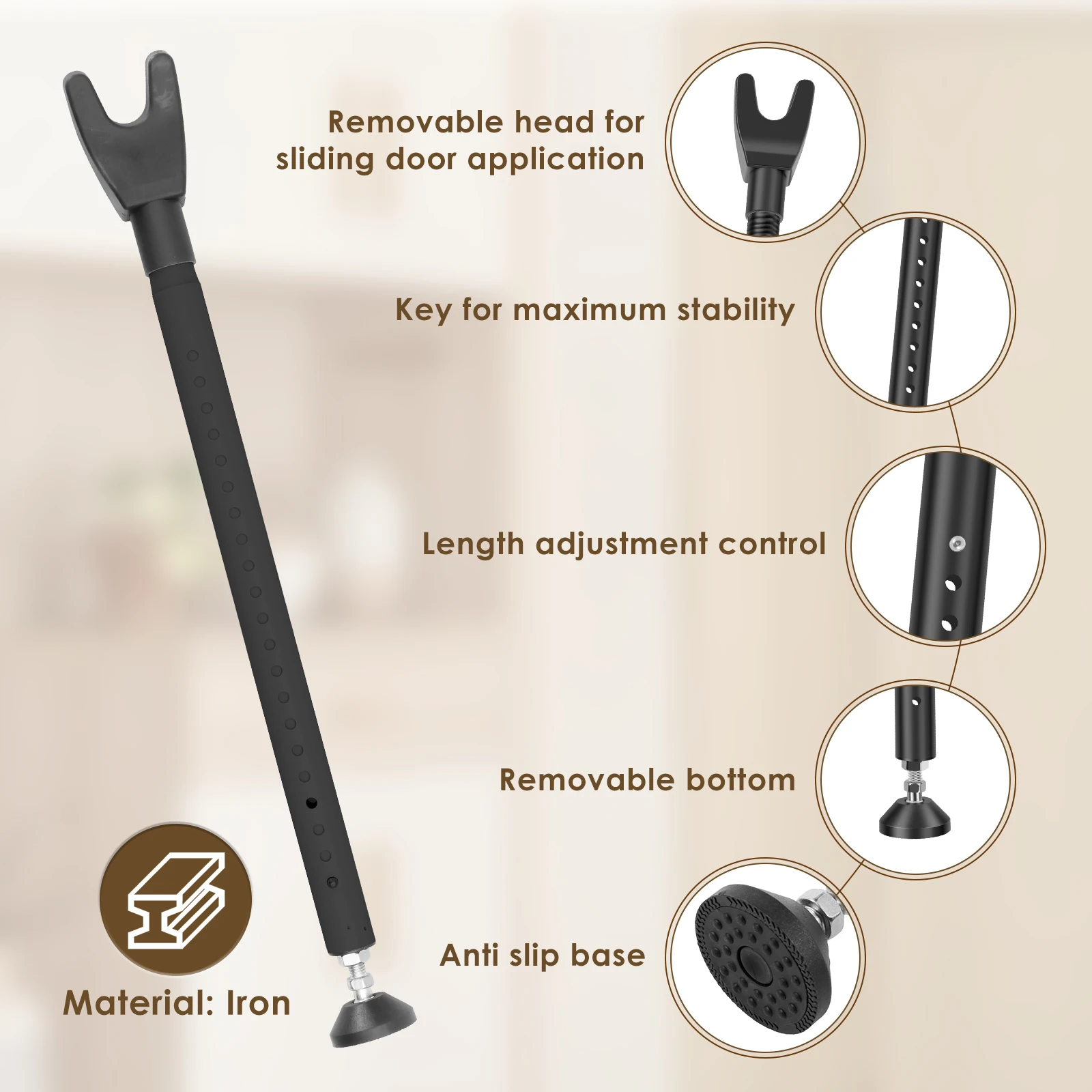 Barra de Seguridad para Puerta - Home Security Bars reseña y precio