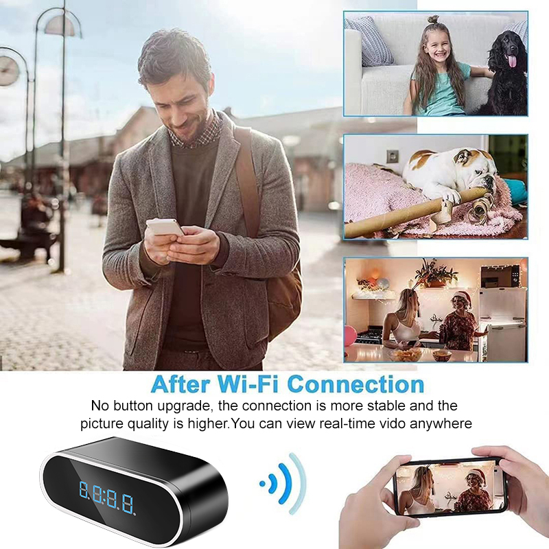 Reloj despertador Full HD 1080 - Home Security Kamera reseña y precio