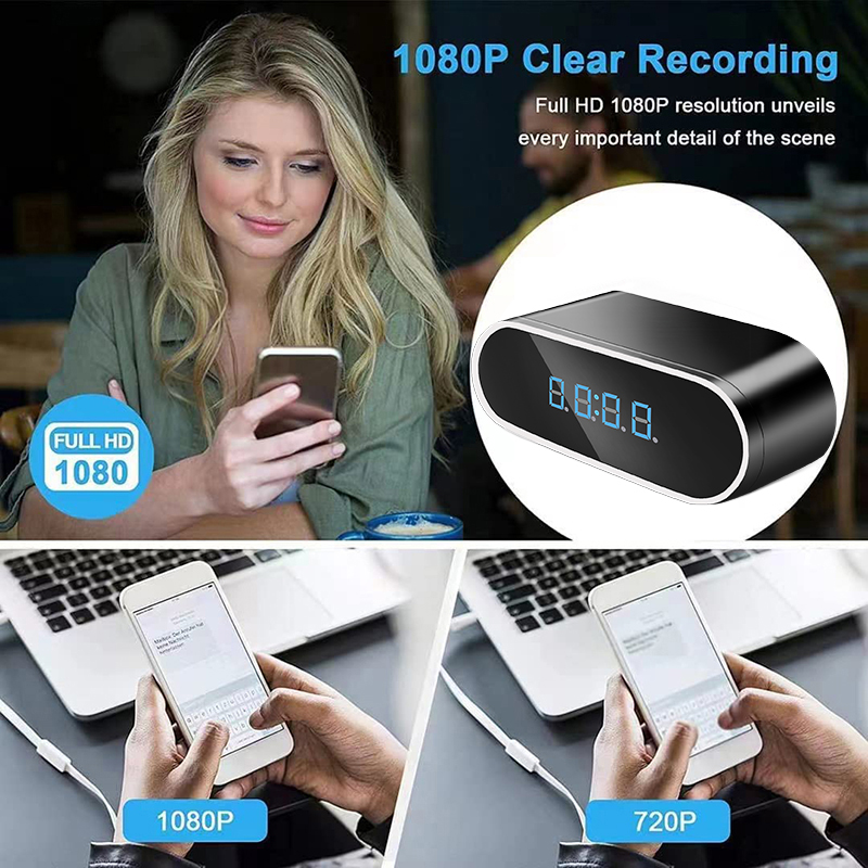 Reloj despertador Full HD 1080 - Home Security Kamera reseña y precio