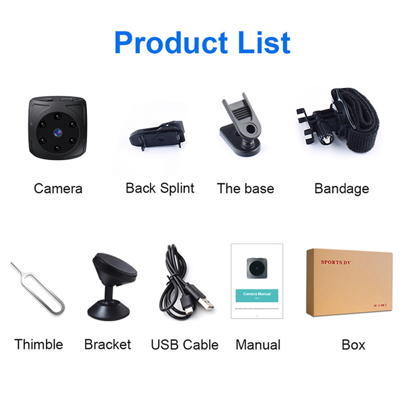 Mini Cámara HD 1080p Portátil, - Home Security Video Cameras reseña y precio