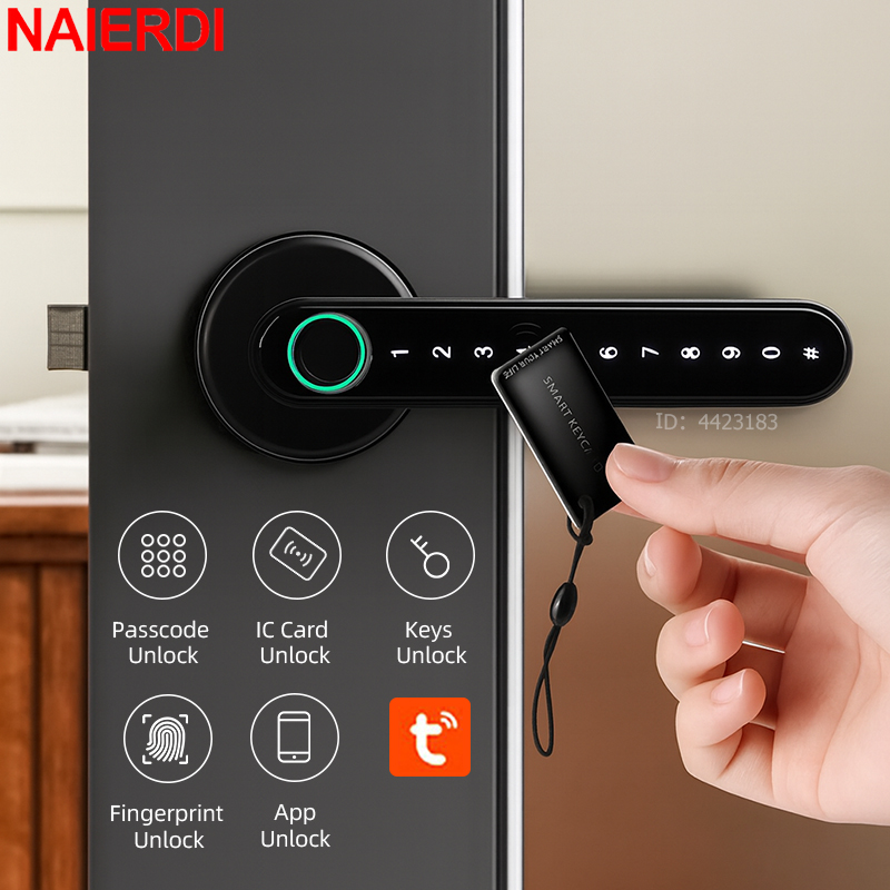 NAIERDI cerradura de puerta in - Home Security For Apartments reseña y precio