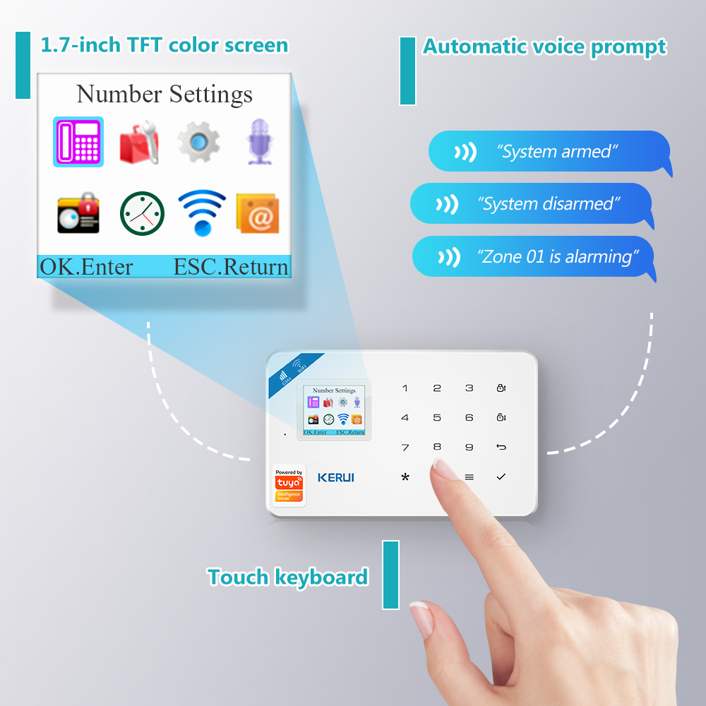 KERUI-sistema de alarma W181,  - Home Security Kamera reseña y precio