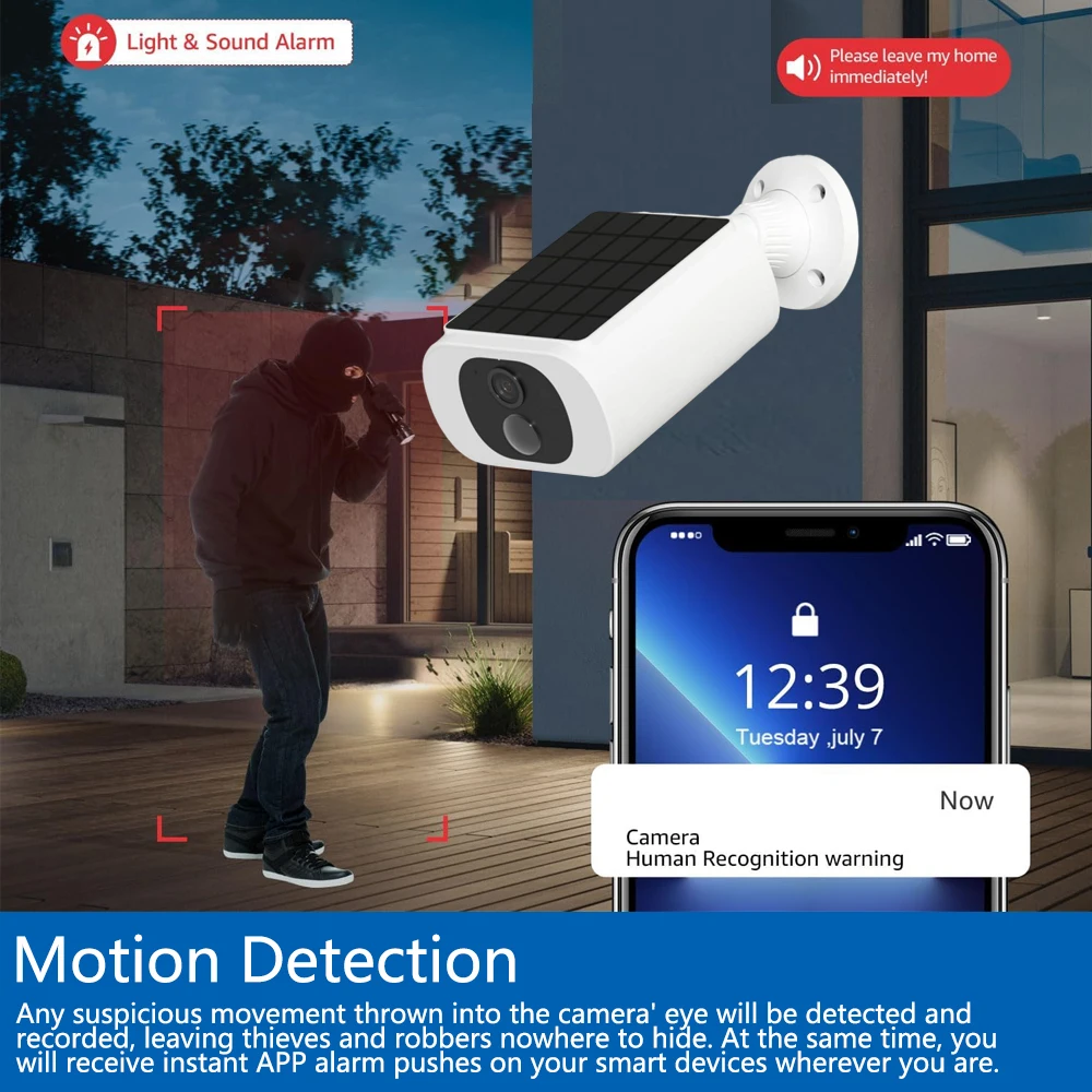 Cámara de seguridad Solar Tuya - Home Security Video Cameras reseña y precio