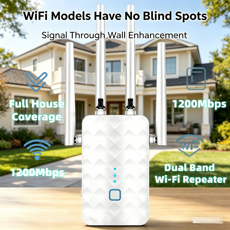 Repetidor WiFi de 1200Mbps, In - Home Security Wireless reseña y precio