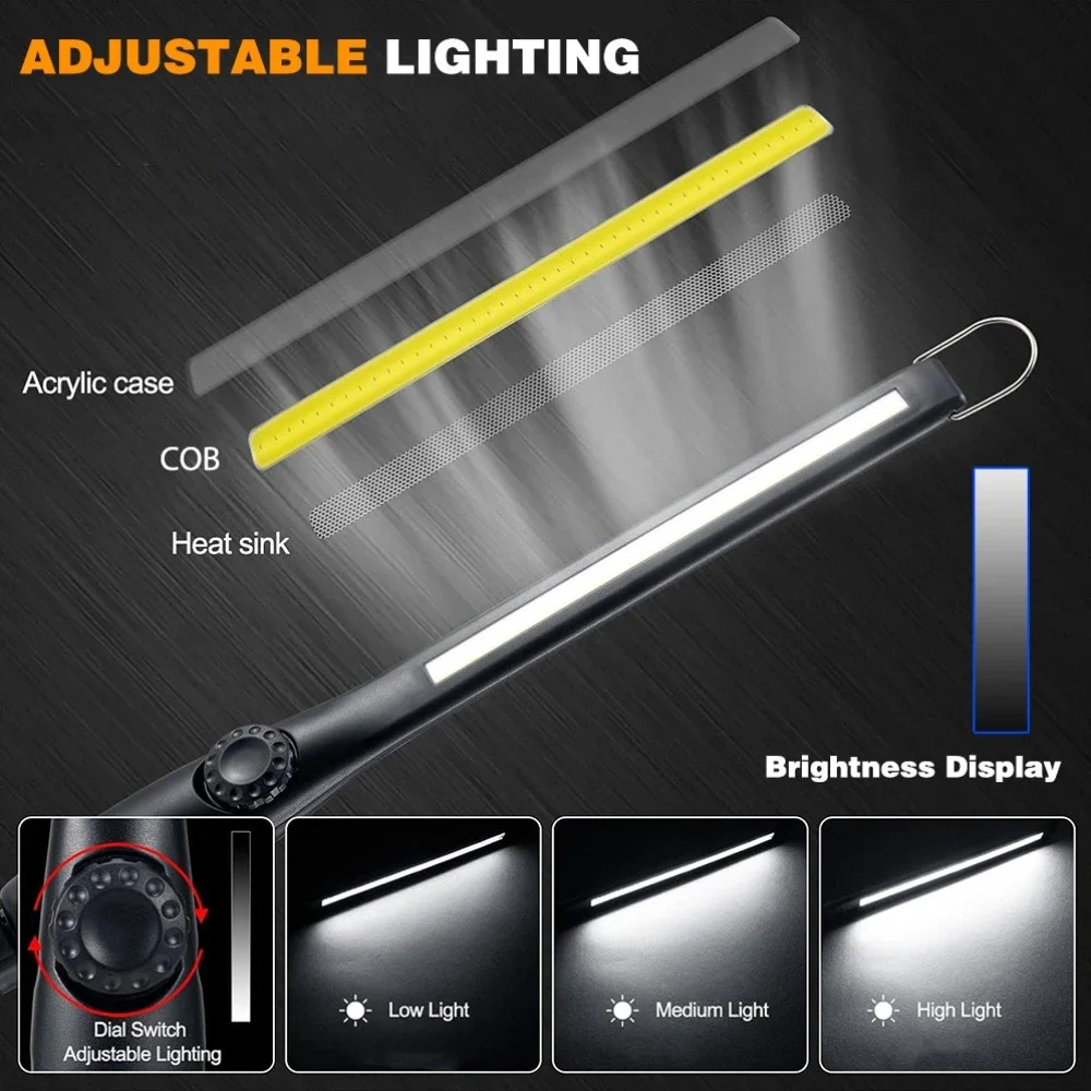 Luz de trabajo LED recargable  - Home Security Jobs reseña y precio