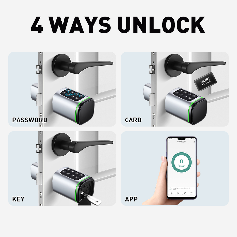 Cerradura de cilindro intelige - Home Security Key reseña y precio