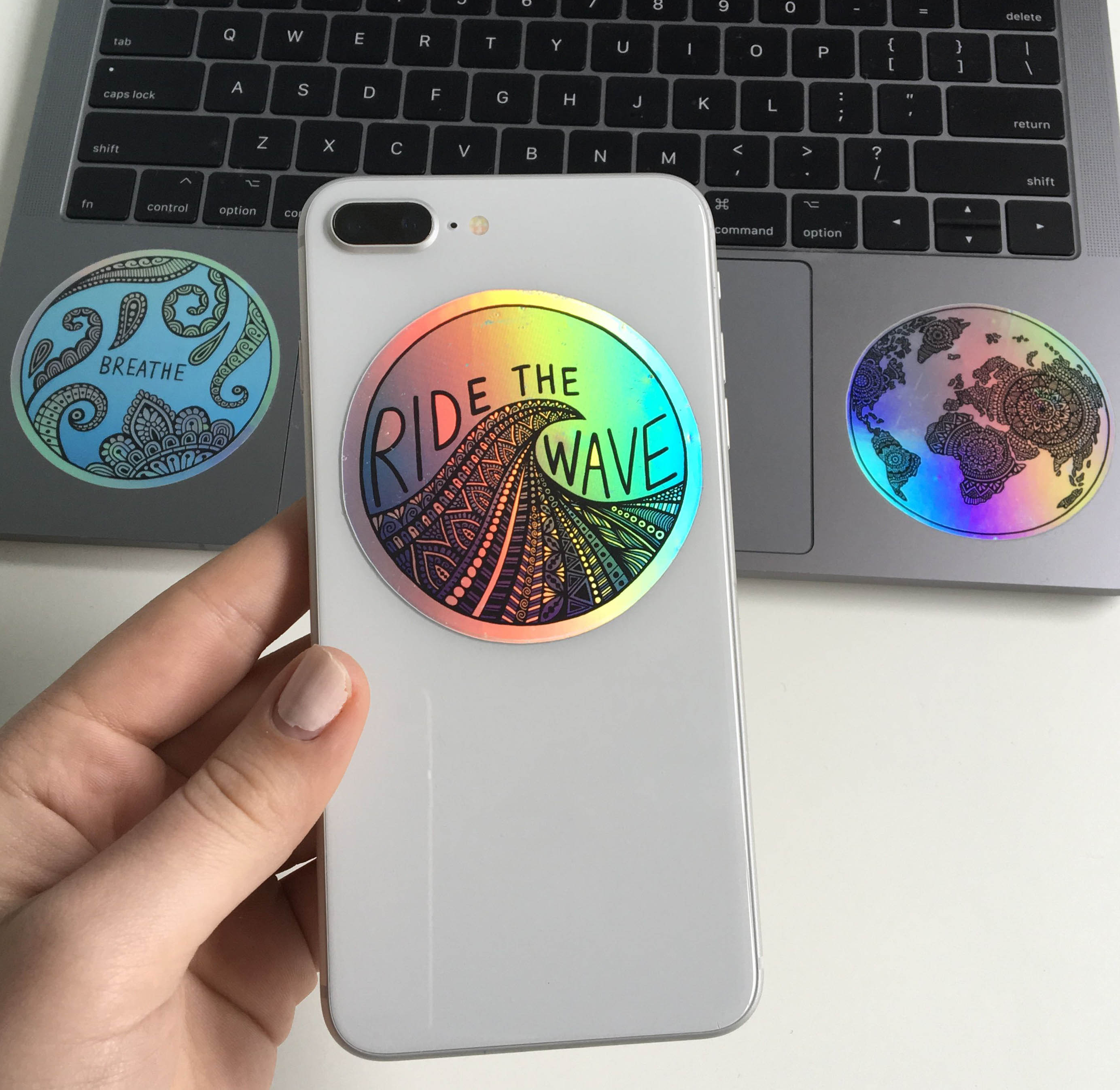 Pegatinas holográficas persona - Home Security Laser reseña y precio