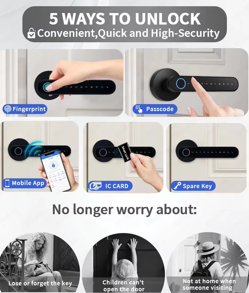 Cerradura de puerta digital in - Home Security For Apartments reseña y precio