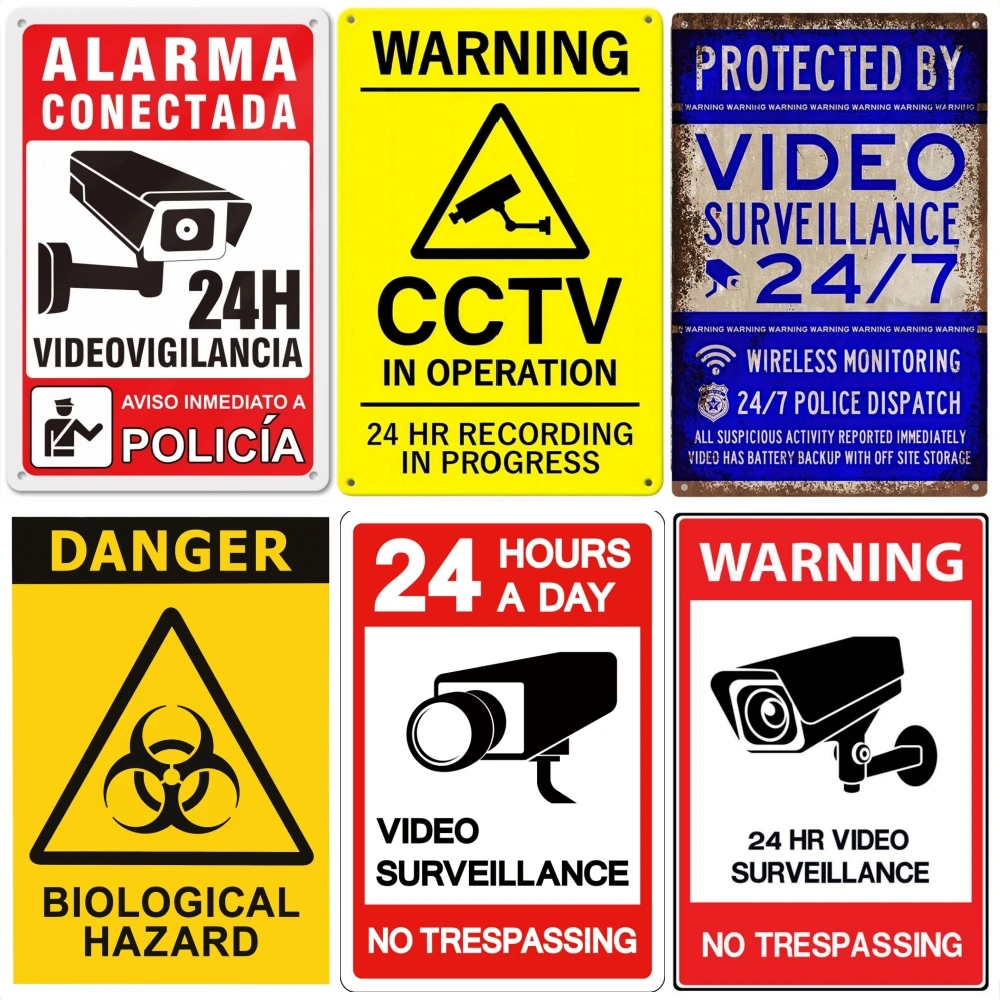 Placa de señal de Metal de vid - Home Security Bars reseña y precio