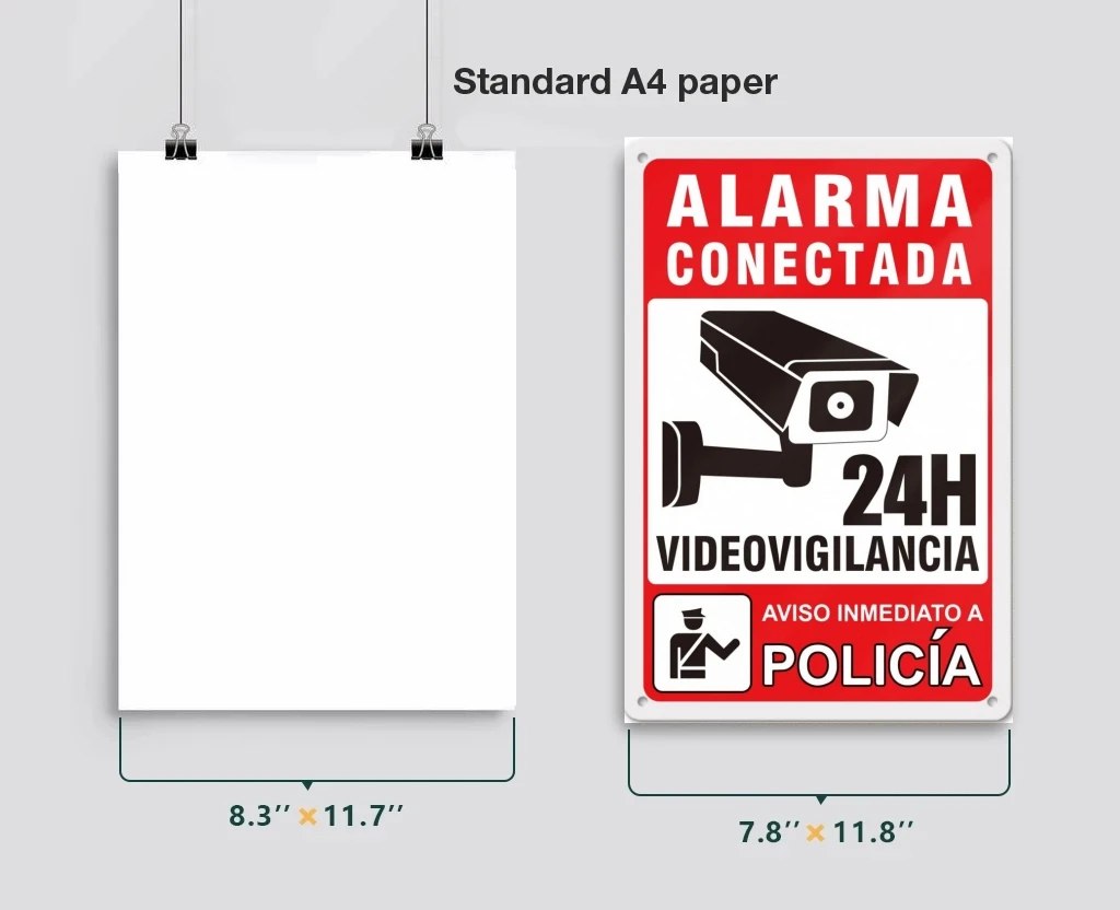 Placa de señal de Metal de vid - Home Security Bars reseña y precio